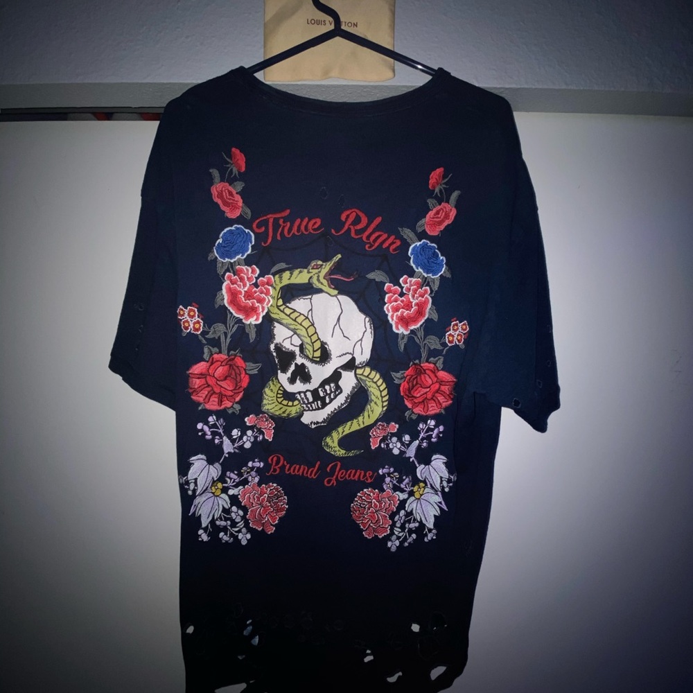 True Religion navy blue XXL tee